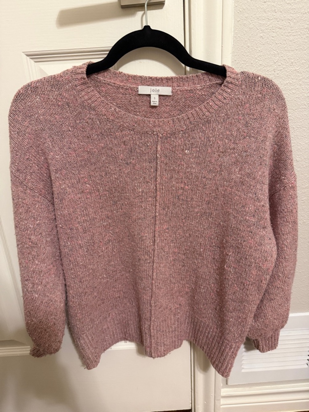 Joie Dusty Rose Crewneck Knit Sweater